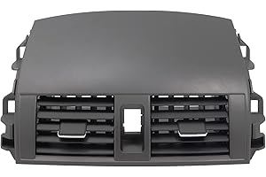 ASVEGE Car Center Dash AC Air Vent Outlet Panel for Toyota Corolla 2008-2013 55663-02060 55670-02160， Black