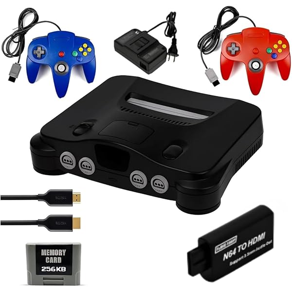 Amazon.com: Nintendo 64 system 4 controllers, jumper pak and
