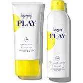 Supergoop! Summer Play Bundle - Includes Play Everyday Lotion (5.5 oz) + Antioxidant Body Mist (6 oz) - Broad Spectrum Sunscreen Recommended for Sensitive Skin - Great for Active Days