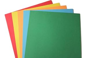 24lb Bond Assorted Rainbow Brights Colored Paper - Letter Size 8 1/2" x 11" (100 Sheets)