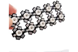 Cleiscry 10 pcs High Power Led Chip 3W SMD COB Light Emitter Components Diode on 20mm PCB Base (10pcs 3W IR 850nm on PCB)