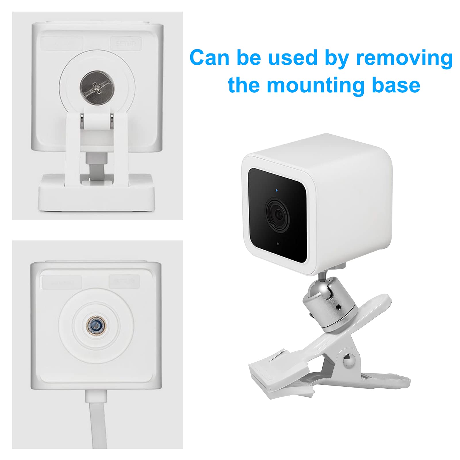 FASTSNAIL Desk Clip Clamp Mount Holder Compatible with Wyze Cam Pan, for Wyze Cam V3, for Arlo, for Arlo pro, for Arlo Baby Monitor and Other Cam with Same Interface