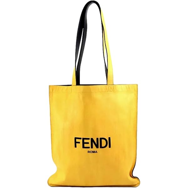 Amazon.com: FENDI Roma 2Way Vitello Embossed Yellow Leather