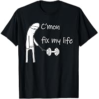 Amazon.com: Gym Fitness Dumbbell Lover Sad Happy Face Equation T