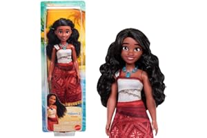 DISNEY PRINCESS Mattel Disney Moana 2 Moana Fashion Doll with 2 Accessories, Removable Outfit with Necklace & Anklet, Inspired by The Movie