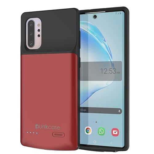 PunkJuice Galaxy Note 10 Plus Battery Case, 6000mAh Fast Charging