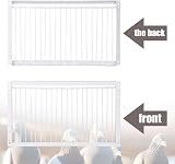 MOGOULUA 40cm Bird Cage Door Pigeon Entrance One-Way Gate Loft Coop White Iron view 7