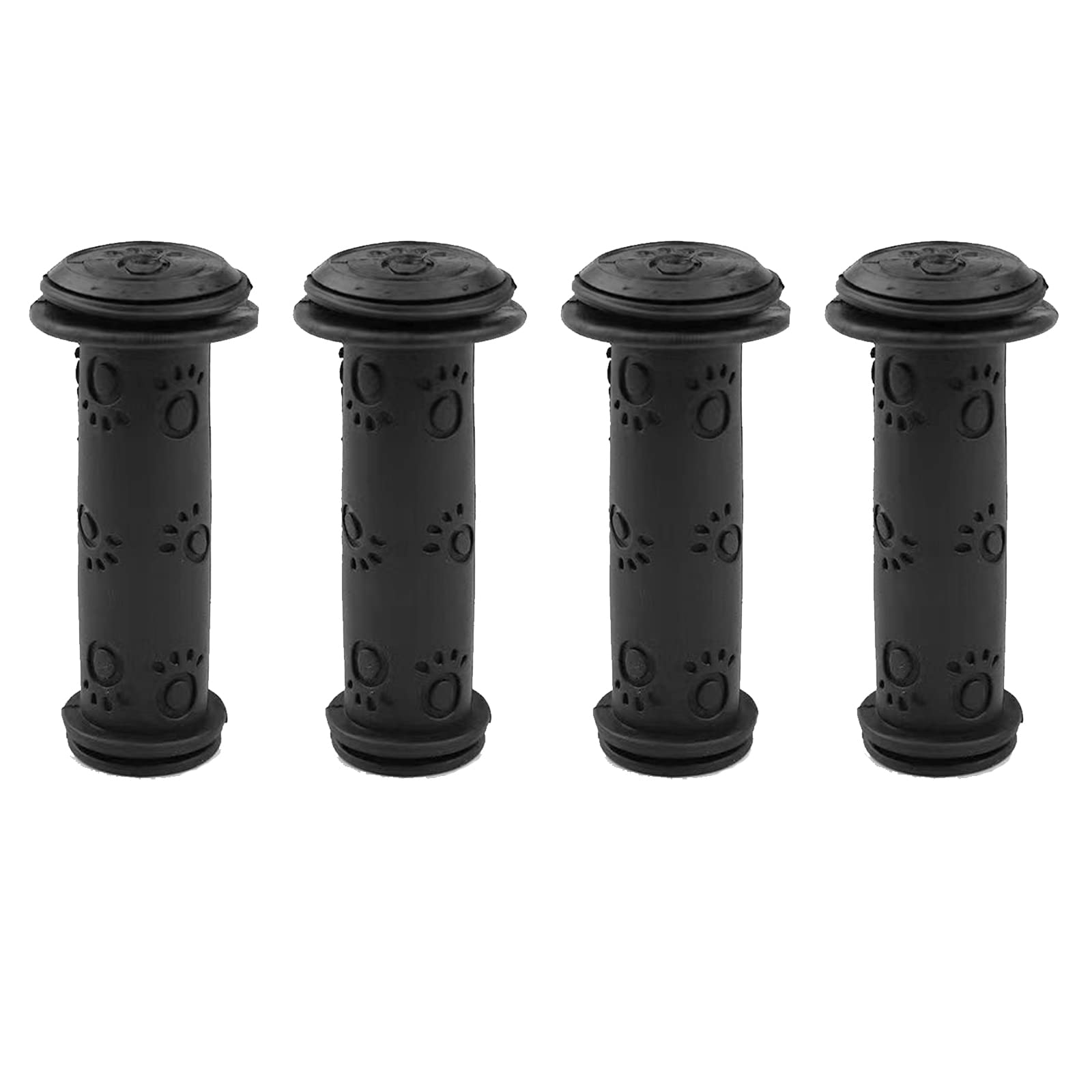 Winlauyet 2 Pair Bicycle Handlebar Grips Scooter Handle Grips Non-Slip Rubber Mushroom Grips for BMX/MTB/Boys and Girls Kids Scooter Bikes (Black)