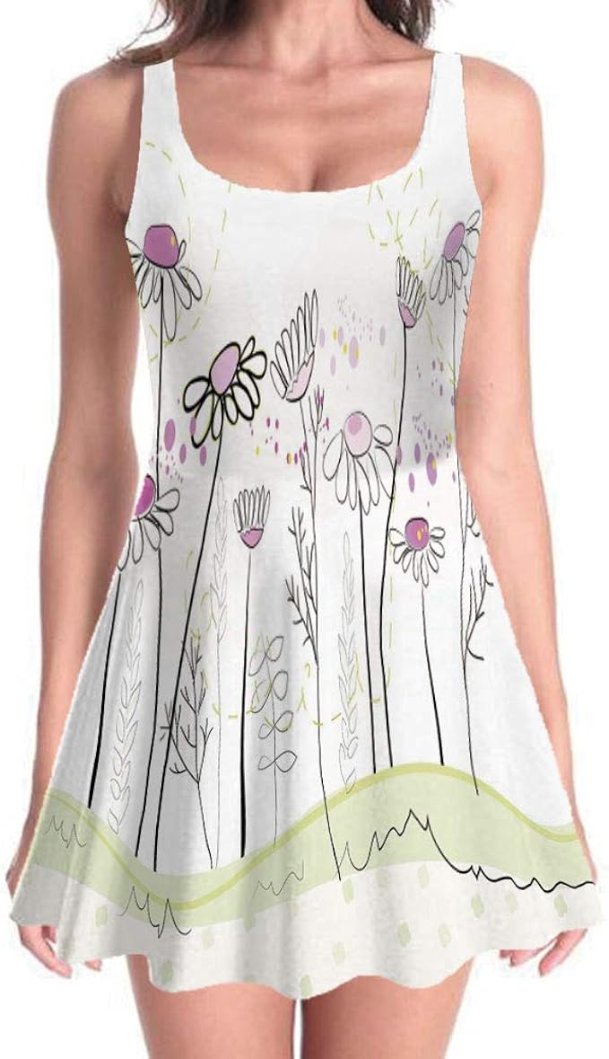 light green skater dress