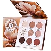 Honeybee Gardens Timeless Magnolia Eye Shadow Palette, 9 Shades, Matte and Shimmer Finish, Neutral Browns and Pinks, 0.45 oz