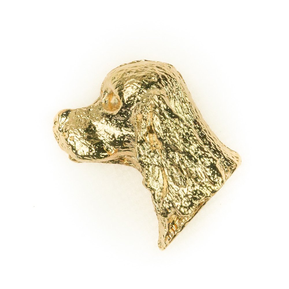 AMERICAN COCKER SPANIEL Made in U.K Artistic Style Dog Clutch Lapel Pin Collection 22ct Gold Plated
