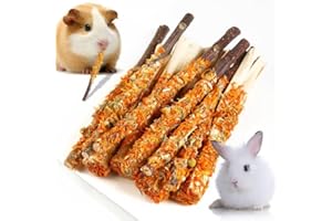 BETAM Apple Sticks for Rabbits, Natural Bunny Chew Toys Wood Treats Food for Small Animals,Hamsters, Chinchillas Squirrel Bunny Guinea Pigs Small Pet Apple Chew Sticks