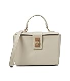Anne Klein Convertible Box Bag with AK Enamel Turn