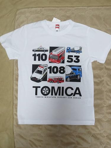Amazon トミカ 子供用 半袖tシャツ 130 白 ミニカー ダイキャストカー ホビー