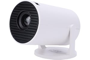 Pomya Mini Portable Projector, Small WiFi Home Theater Movie Video Projector with HDMI USB and AUX Ports, Quiet Operation & 2