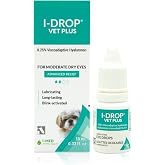I-DROP Vet Plus Dog Eye Drops, 0.25% Hyaluronan, Seasonal Dry Eye, 10 ml | Refreshes and stabilizes the tear film for long-lasting comfort with fewer applications. For acute or seasonal dry eyes.