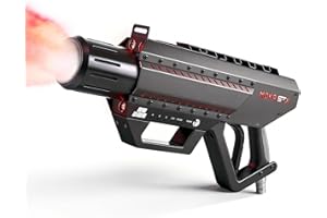 MOKA SFX Handheld CO2 Cannon with LED Lights Co2 Jet Machine with Sling 10ft Hose Stage Effect Machine for DJ Nightclub Weddi