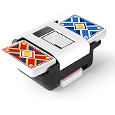 BIFTU Automatic Card Shuffler for 1-2 Deck with Dual Modes | Rechargeable Card Shuffle Machine, Low Noise Operation Card Shuffler for Poker, Blackjack, Skip-Bo, Phase 10 &amp; More