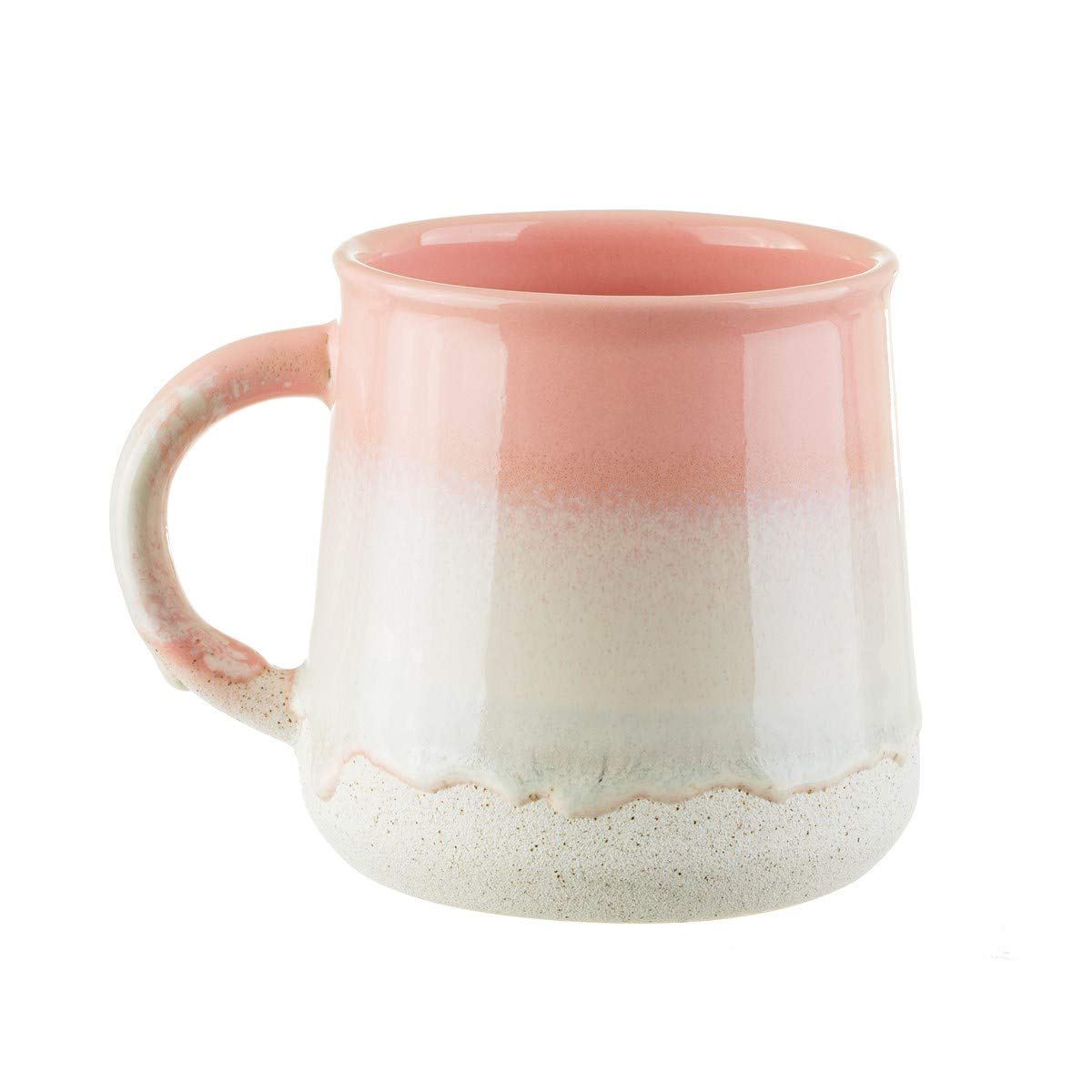Sass & Belle Mojave Glaze Pink Mug - - Ceramic Coffee Mug and Tea Cup with Artisan Finish Stylish Home Decor Kitchen Accessory Designed by Sass and Belle