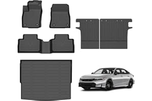 AZYT Floor Mats & Cargo Liner for 2025 2026 Nissan Kicks SV/SR (Not fit Kicks S Model) with Backrest Mat, All Weather Automotive TPE Floor Liners Set Anti-Slip Waterproof Accessories Black