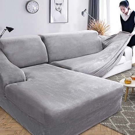 Velvet Plush Sofa Cover for Living Room 