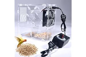 Parrot Bird Feed Hull Separator, Screens and Removes Hulled Millet, Yellow Millet, Mixed Grains, and Impurities; Adjustable S