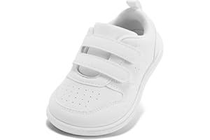 STQ Toddler Wide Toe Box Barefoot Shoes Boys Girls Kids Sneakers Non Slip Lightweight Zero Drop Comfortable Tennis Walking Running School Athletic Casual Indoor Outdoor