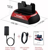Tccmebius USB 2.0 Docking Station 2.5 3.5 SATA IDE Dual HDD SSD Reader UK view 8
