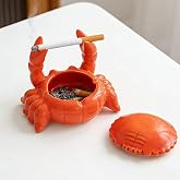 Neletao Ash Tray-Windproof Ashtray with Lids-Cool Ashtrays for Outdoor Patio-Decor Home Office Tabletop & Patio Deals Gift