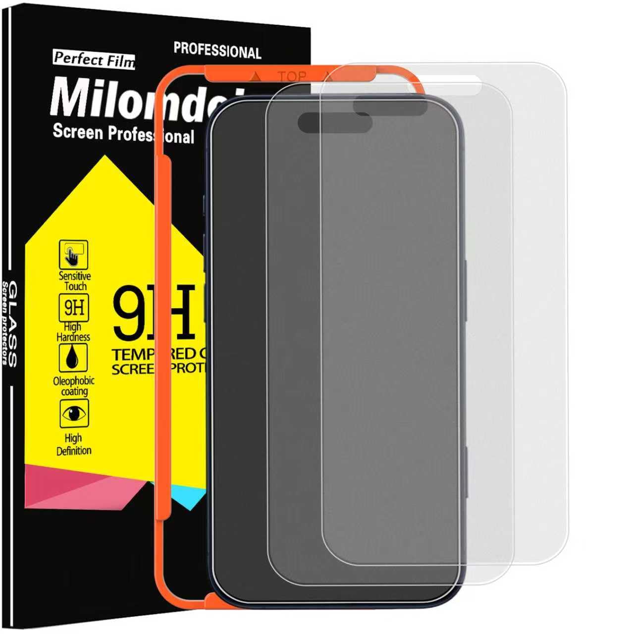 Photo 1 of Milomdoi 3 Pack Matte Screen Protector for iPhone 17 Pro Max [Phone Case Friendly] Tempered Glass Accessories Film, Shatterproof No Bubble, Easy Installation with Mounting Frame for Apple