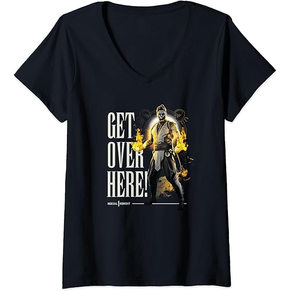 Amazon.com: Mortal Kombat - Scorpion Get Over Here T-Shirt