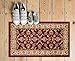 Well Woven Barclay Collection Sarouk Red 2x4 Accent Doormat- for Entryways, Kitchen
