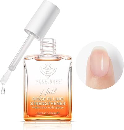 Modelones 8 in 1 Ridge Filler Nail Strengthener Base Coat 15ml Clear