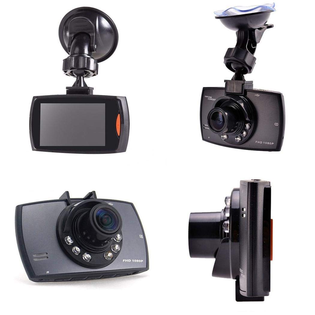 Haonike Durable y práctica Pantalla LCD HD Lente Gran Angular Grabador de conducción de automóviles Cámaras