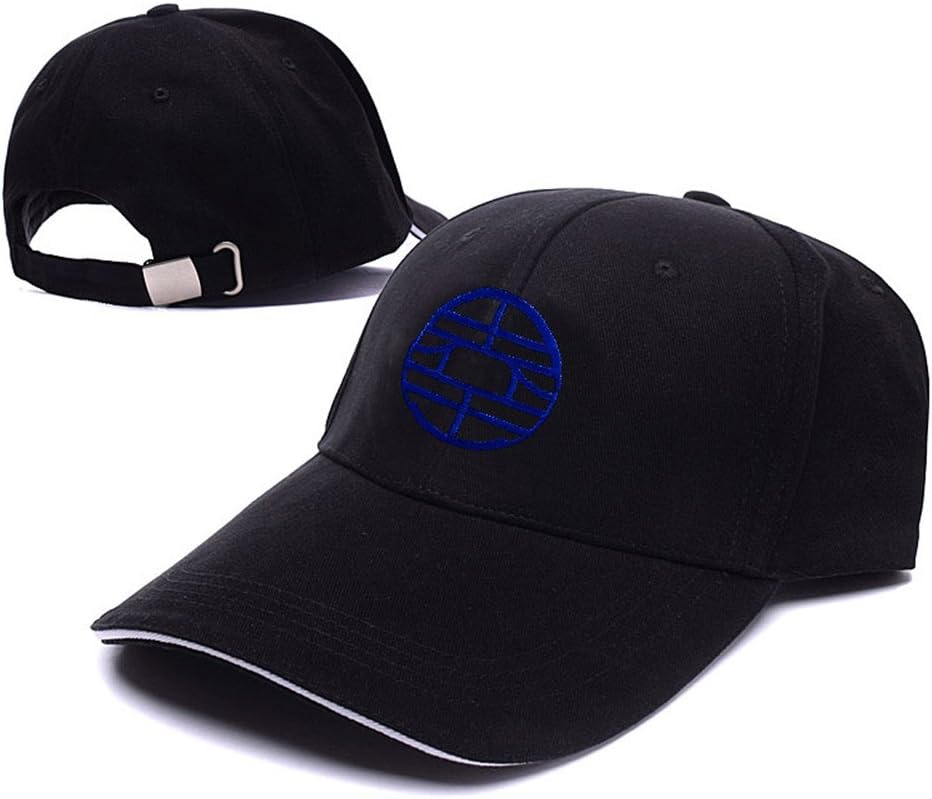 HEJIAXIN King Kai Logo Dragon Ball Z Adjustable Baseball Caps Unisex Snapback Embroidery Hats - Black/Blue