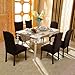 SUBRTEX Dining Room Chairs, Parsons Dining Chairs for Kitchen, Upholstered Chairs for for Dining Room, Party, Hotel(Chocolate)