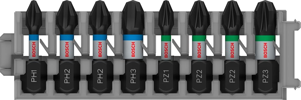 Bosch 8X PRO Impact Mixed Pack 170 x 70 mm Professional Screwdriver Bits