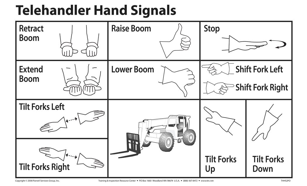 Telehandler Hand Signal Chart My XXX Hot Girl