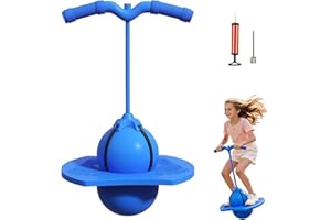 Balance Jumping Ball - Pogo Stick with Handle for Kids Age 10+ & Adults Up to 200lb, Bouncing Jump Ball Board for Indoor Outd