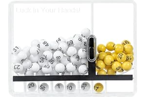 HUGE HAPPINESS Unusual Lottery Number Picker, Use for Play Mega Millions Lotto Game, Funny Desk Toys for Office, Pursue Your Fortune Dream, Novelty Gifts for Coworkers and Friends (10x7.5cm)