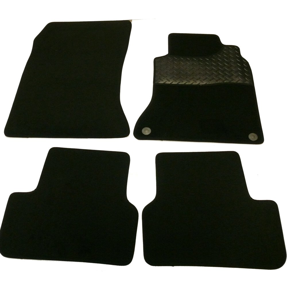 Sakura Mat Set Mercedes B Class Carpet with Rubber Heelpad 2012 Onwards - Black