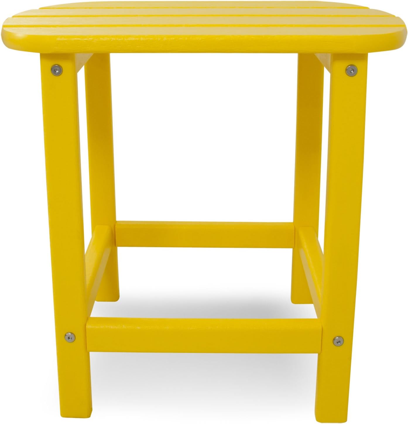 POLYWOOD SBT18LE South Beach 18" Outdoor Side Table, Lemon : Patio Side Tables : Garden & Outdoor