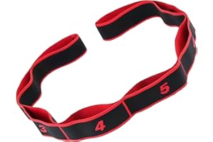 8 Section Dance Stretching Belt Pilates Pull Strap Belt Fitness Exercise Resistance Band With Number Strap Fitness Resistance