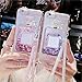 Galaxy S8 Plus Case,Handmade Samsung S8 Plus Cases With Chain,Chanyaozy[DIY][Fun][Soft]Liquid Luxury Bling Glitter Sparkle Perfume Bottle Case (Pink)