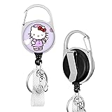 TJIUSI Anime Kitty Retractable Badge Reel Heavy