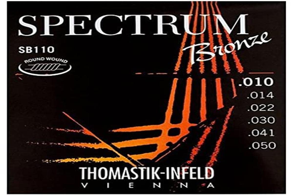 Thomastik strings for acoustic guitar Spectrum Bronze Series nickel-free set SB110 extra light .010-.050
