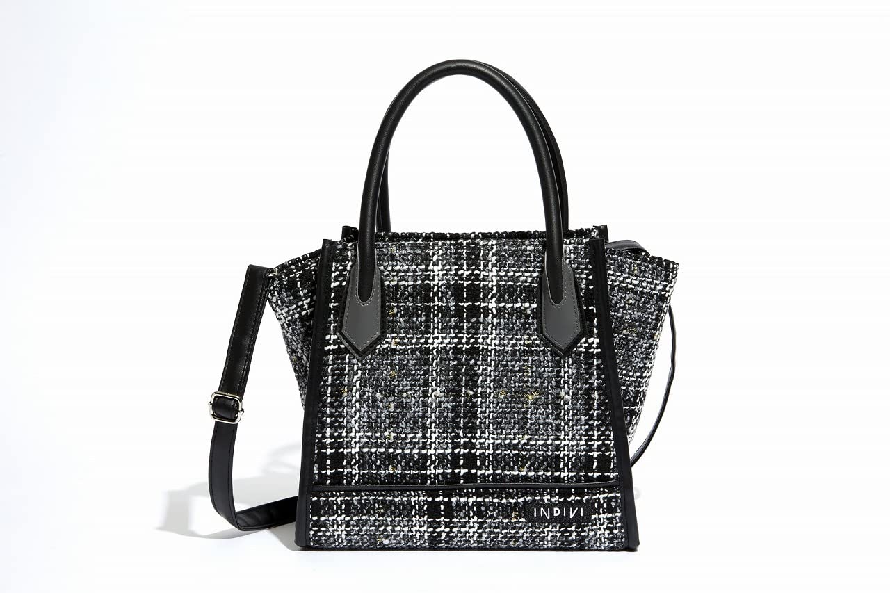 【INDIVI インディヴィ ムック本 雑誌付録】おしゃれなツイードバッグ