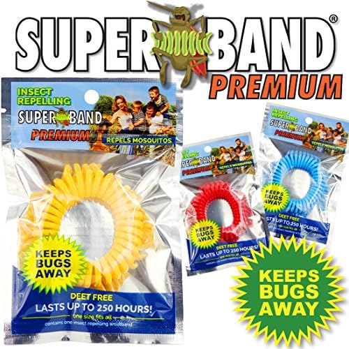 Superband Premium: Insect Repellent Bracelet - Blue Packaging - (10 Pack)