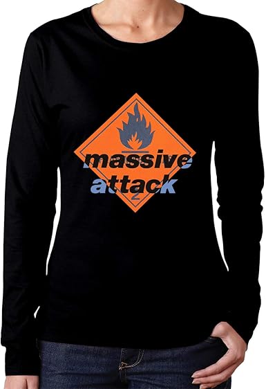 Amazon Com Massive Attack Blue Lines T Shirts Woman Long Sleeve Shirt Novelty Cotton O Neck Top Clothing