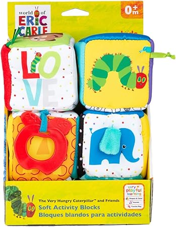 Amazon はらぺこあおむしワールドオブエリックカールソフトブロックセット おもちゃ雑貨 手品 おもちゃ